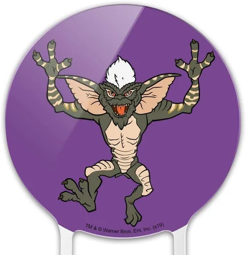 Vista 3 de Decoración acrílica para tartas de Gremlins a rayas, para boda, aniversario, cumpleaños, graduación