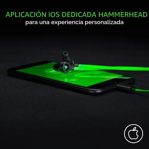 Vista 4 de Razer audífonos cabeza de martillo iOS Verde