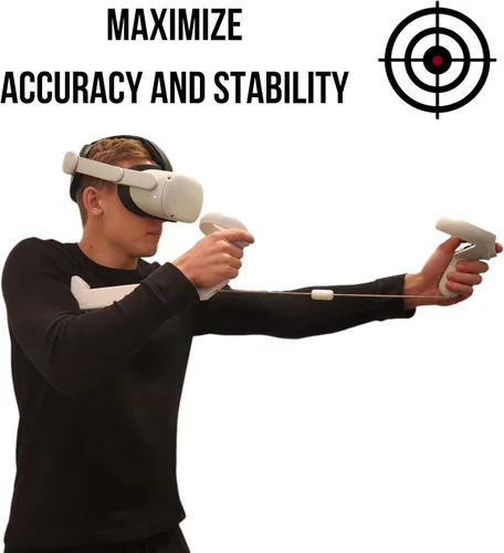 Vista 2 de iSTOCK VR Gunstock - Stabilize Your Aim for Maximum Precision - Pro Grade, Light Weight, Highest Mobility Design - Compatible with Meta Quest 2