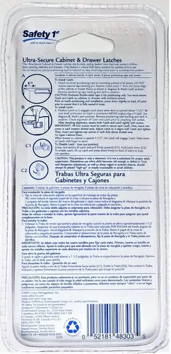 Vista 2 de Safety 1st - Cerraduras de gabinete y cajones ultra seguros