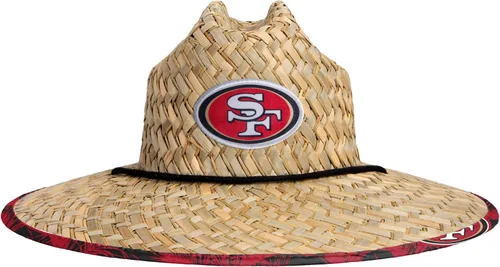 Vista 2 de FOCO - Sombrero de paja con logotipo de equipo universitario de NCAA y estampado floral para hombre