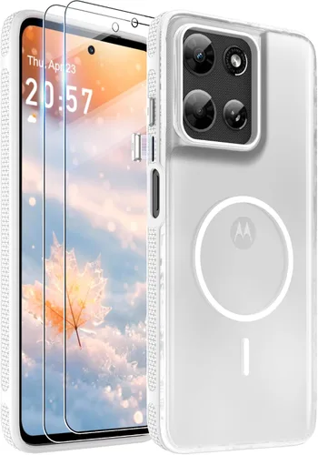 Vista 57 de Jshru Funda para Samsung Galaxy S26 Plus/Galaxy S25 Plus: para Galaxy S24 Plus [compatible con Magsafe] [2 protectores de pantalla HD] cubierta