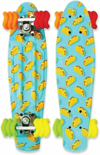 Vista 7 de Shark Wheel 22.5" Polyboard Skateboard – Slim & Flexible Cruiser with 60 mm Shark Wheels for a Smooth Ride Black Tide