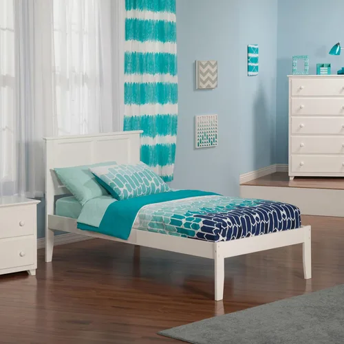 Vista 5 de Atlantic Furniture AR8621001 Madison - Cama de plataforma con tabla de pie abierto, tamaño individual, color espresso