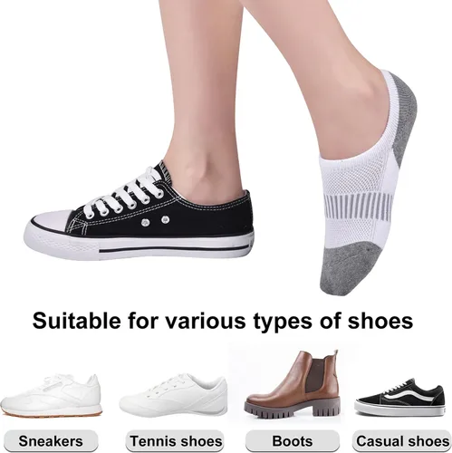 Vista 6 de Cozi Foot 6 pares de calcetines invisibles para mujer con cojín deportivo para correr