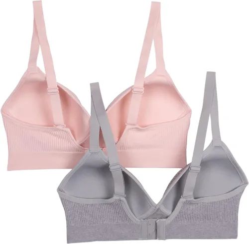 Vista 3 de Tommy Hilfiger Brasier sin costuras sin costuras y sin varillas para mujer, paquete de 2