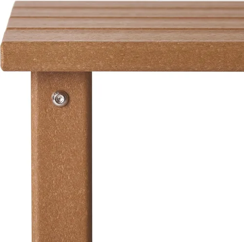 Vista 5 de WestinTrends Malibu - Mesa auxiliar cuadrada para exterior para silla Adirondack, teca
