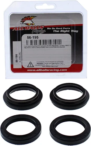Vista 3 de All Balls Racing 56-195 Kit de retenes de horquilla y polvo compatible con/repuesto para Kawasaki Ninja 1000 R (ZX 1000A) 1986-1987