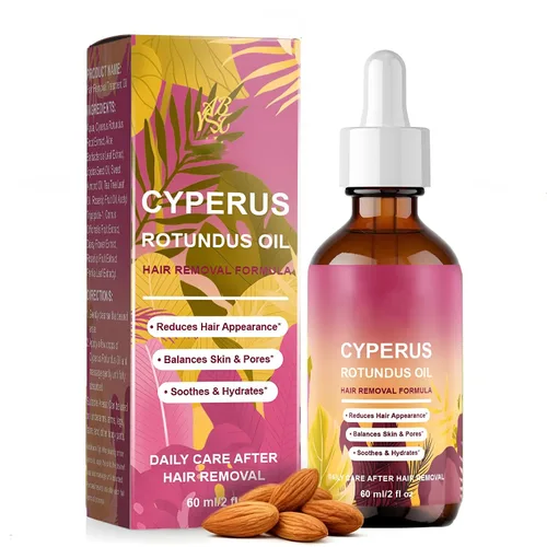 Vista 7 de Cyperus Rotundus Aceite para depilación, aceite esencial natural 100% puro para cuidado de la piel y depilación, apoya la reducción del crecimiento