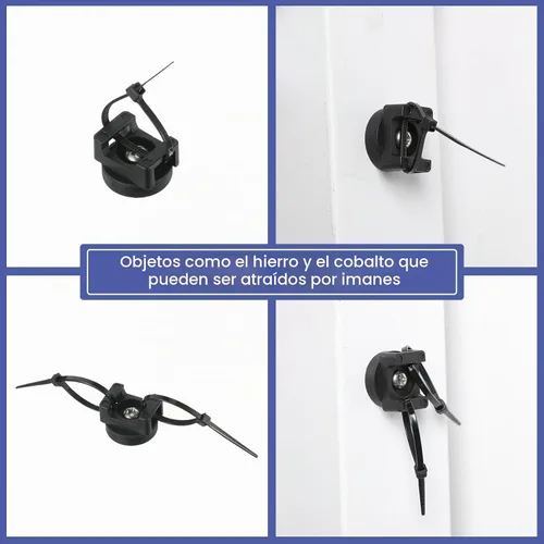 Vista 6 de Yookeer 10 clips magnéticos para cables de montaje con cremallera