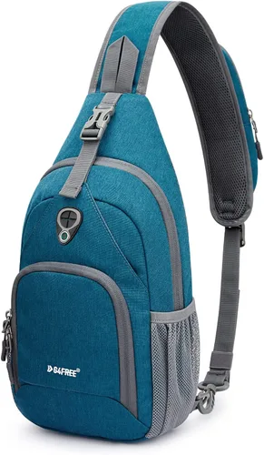 Vista 2 de G4Free Mochila con bloqueo RFID y mochila de hombro de pecho pequeño