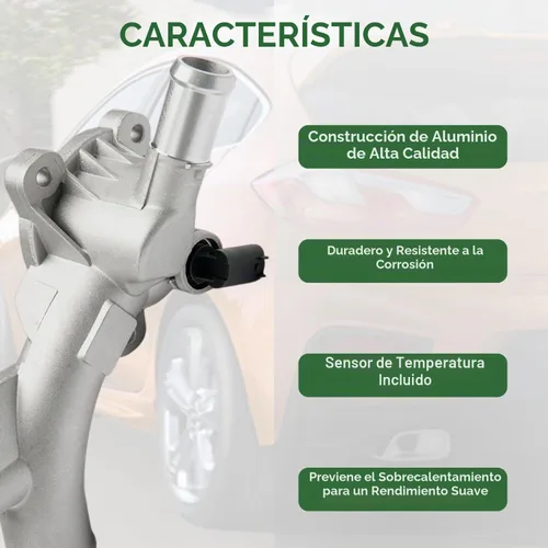 Vista 6 de Kit de salida de agua de carcasa de refrigerante de motor de aluminio