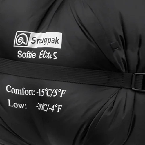 Vista 5 de Snugpak Softie Elite 5 WGTE Sleeping Bag – Expandable Side Baffle, –15 °C Comfort, Left or Right Zip