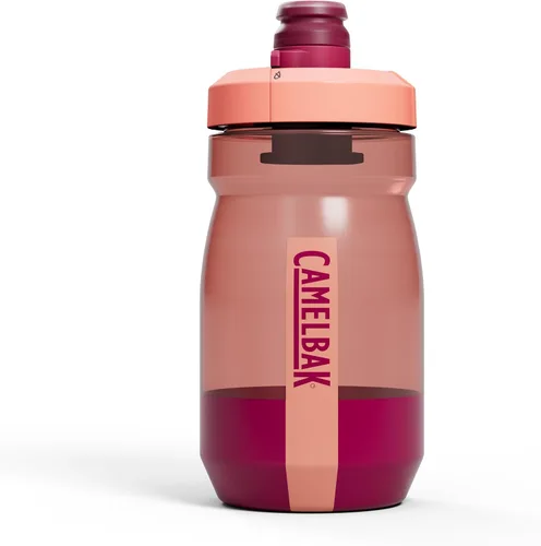 Vista 7 de CamelBak Podium botella de agua para bicicleta con compresión, negra, 15 onzas Easy Squeeze Design, High Flow Self Sealing Cap, Secure Bike Cage