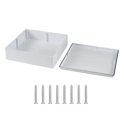 Vista 12 de Paquete de 6 cajas de 4" x 4" x 3" de plástico PVC a prueba de polvo e impermeables IP65, cajas de conexiones y conductos para proyectos, gabinete