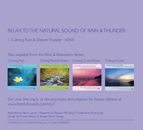 Vista 3 de Calming Rain and Distant Thunder - Thunderstorm Nature Sounds Recording - For Meditation, Relaxation and Sleep - Nature's Perfect White Noise