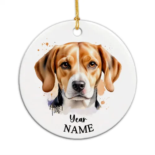 Vista 25 de Adorno de Navidad personalizado para perro Airedale, adorno de cerámica para hombres y mujeres, adornos de cerámica personalizados para perros