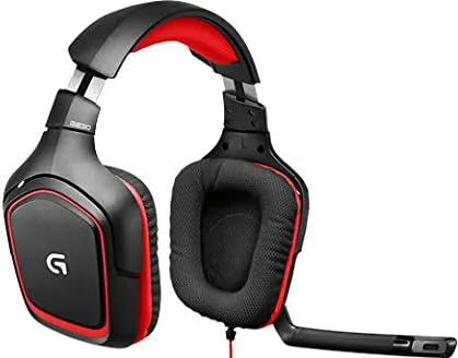 Vista 4 de Logitech G230 Auriculares Stereo Gaming con micrófono, Negro, Rojo
