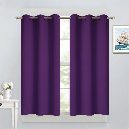 Vista 94 de Yakamok Cortinas opacas para dormitorio, aislamiento térmico, cortinas de oscurecimiento de habitación para sala de estar, juego de 2 paneles