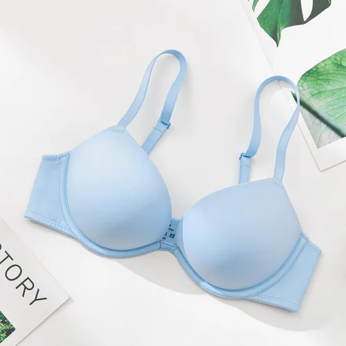 Vista 6 de Wingslove Sujetador push up para mujer, con escote en V profundo, con aros, multiway, 2 copas