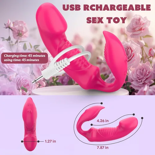 Vista 7 de Consolador de punto G portátil, juguetes sexuales para mujeres y parejas, aplicación Mtsige con control remoto, doble estimulación, estimulador