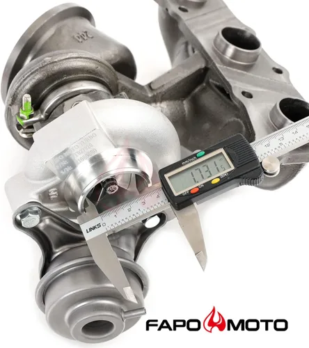 Vista 4 de FAPO MOTO 700HP Twin Turbos TD04 17T compatible con BMW N54 535i 135i Z4 X6 740i E60 E61 E82 E88 E89 F71 F01 F02 2008-2010 3.0L Actualización Billet