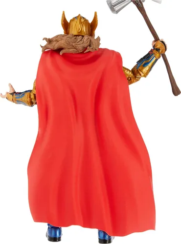 Vista 5 de Marvel Legends Series Thor: Amor y Trueno Figura de acción de Thor de 6 pulgadas, juguete coleccionable con 3 accesorios