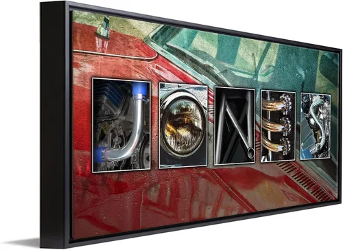 Vista 22 de Personal-Prints Decoración personalizada de automóviles o regalo para el mecánico, entusiasta de los automóviles clásicos o los automóviles. Regalo