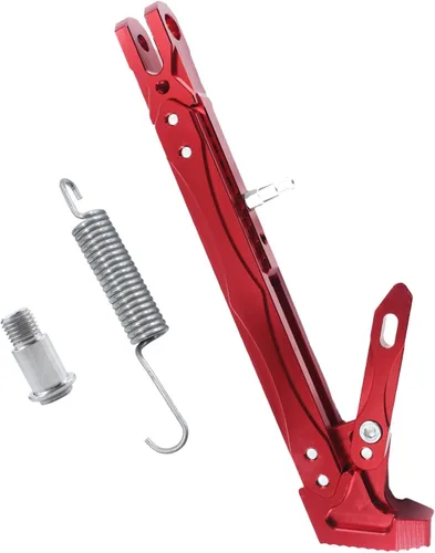 Vista 15 de Caballete universal para motocicleta con soporte lateral ajustable para pie, caballete de estacionamiento para motocicleta eléctrica, soporte