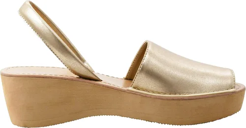 Vista 4 de Kenneth Cole REACTION Sandalia de cuña de cristal fino para mujer