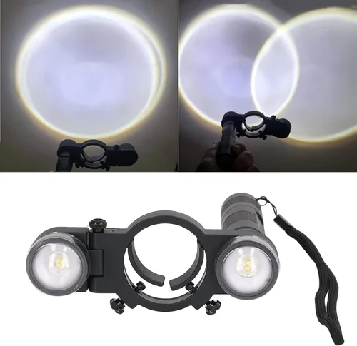Vista 6 de Pistola de pintura en aerosol, luz universal de llenado de pistola de pulverización automotriz con 3 niveles de brillo, sistema de iluminación LED