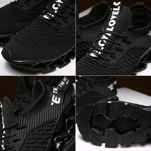 Vista 4 de Zapatos deportivos Chopben para correr tenis a la moda con red transpirable y suela suave antideslizante zapatos para caminar casuales y atléticos