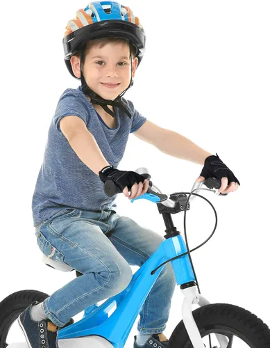 Vista 3 de SATINIOR 3 pares de guantes de medio dedo antideslizantes de gel para ciclismo, guantes de gimnasia ajustables para niñas y niños
