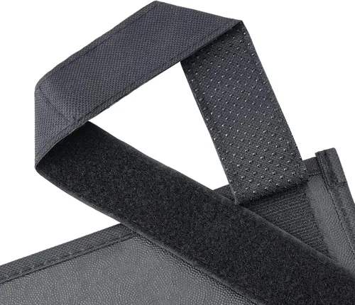 Vista 6 de Zafit Organizador colgante para mesita de noche, organizador de almacenamiento para revistas, teléfono, control remoto (4 bolsillos, negro)