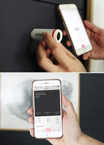 Vista 8 de Datacolor ColorReader - Colorímetro digital profesional y herramienta de combinación de pintura; identifica instantáneamente códigos HEX, RGB