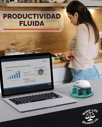 Vista 6 de Sacador mecánico del ratón, sin USB, inalámbrico, silencioso e indetectable Aguamarina