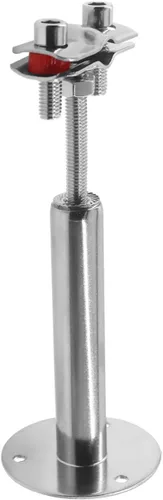 Vista 6 de Soporte de tubo ajustable de acero inoxidable 304, soportes de tubo de montaje en pared, plata