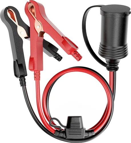 Vista 7 de Energeaster Divisor de encendedor de cigarrillos de coche de 16 pulgadas de 1 a 2 con luz LED, enchufe de 12 V 24 V, divisor de 2 vías Y, cable