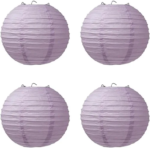 Vista 10 de 4 linternas de papel redondas para lámpara de papel, linternas de papel chinas, japonesas para colgar, para boda, cumpleaños, hogar, fiesta, Negro
