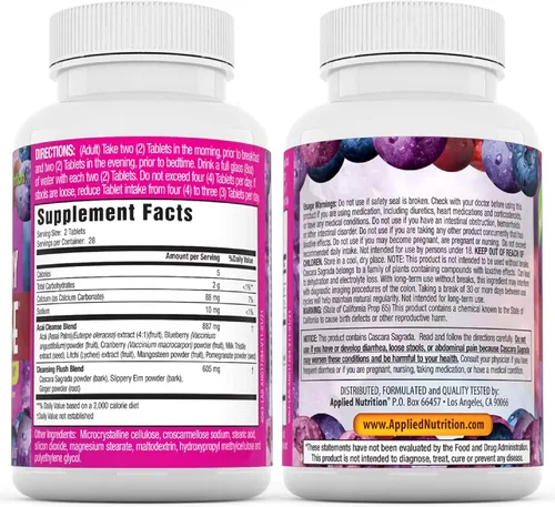 Vista 7 de Nutrición Aplicada ACAI Berry Cleanse TABS Tamaño: 56