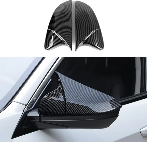 Vista 20 de Calcomanías de cubierta de altavoz de pilar para Honda Civic 2016 2017 2018 2019 2020 2021 10ª generación Accesorios ABS fibra de carbono pegatinas