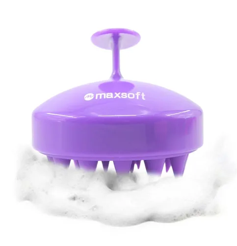 Vista 7 de Maxsoft Cepillo Masajeador del Cuero Cabelludo Cepillo de Champú, Cepillo de Cuidado del Cuero Cabelludo