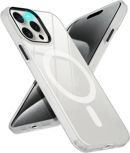 Vista 13 de Funda para iPhone 13 Pro compatible con MagSafe, funda magnética transparente para iPhone 13 Pro con funda protectora delgada a prueba de golpes