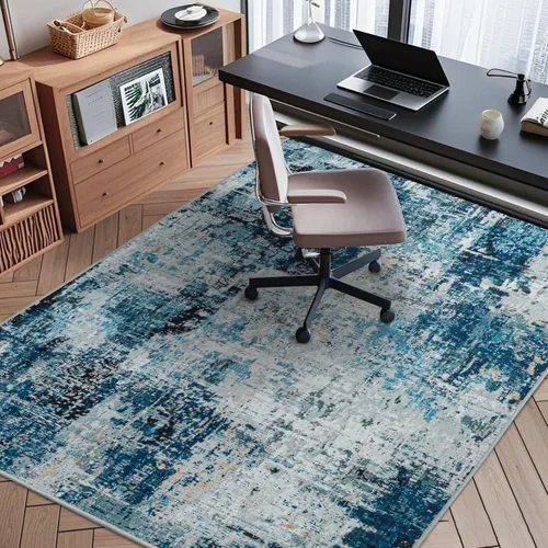 Vista 78 de Tapete para silla de oficina para suelo de madera dura, 48"x36" tapete protector de escritorio de computadora de fácil deslizamiento para silla Hoja