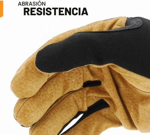 Vista 2 de Mechanix Wear: Guante de trabajo Durahide FastFit de cuero con puño elástico para un ajuste seguro