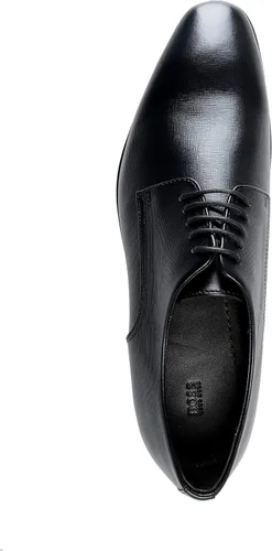 Vista 7 de Hugo Boss Highline_Derb_pr1 Zapatos Derby de cuero texturizado negro US 7.5 IT 40.5