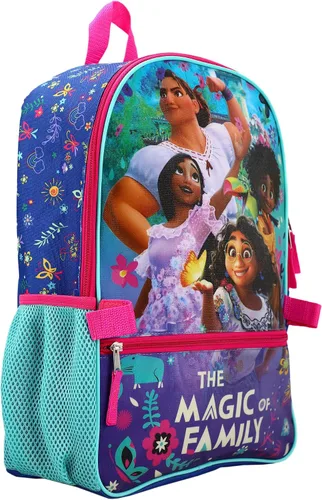 Vista 5 de Encanto The Magic Family - Mochila para almuerzo juvenil, Multicolor, osfa
