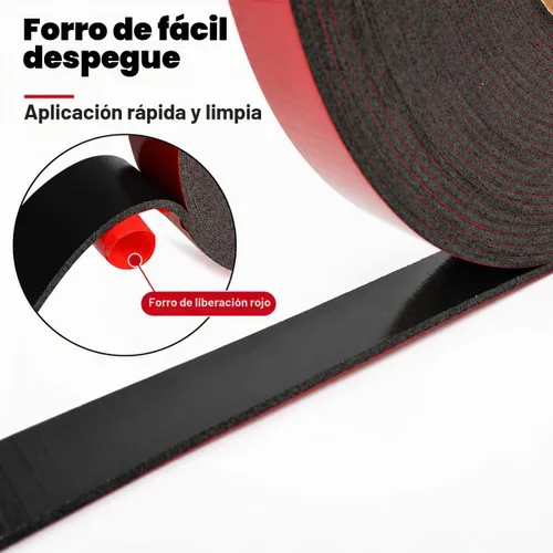 Vista 7 de LLPT Cinta adhesiva de espuma doble cara de 1 pulgada x 50 pies, adhesiva duradera, resistente a la intemperie para rellenar huecos, adjuntar, unir