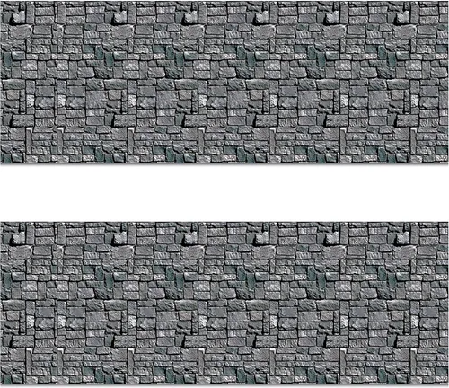Vista 16 de Beistle Telones de fondo de pared sangrientos, 2 revestimientos de pared de plástico realistas con estampado de sangre goteante para Halloween
