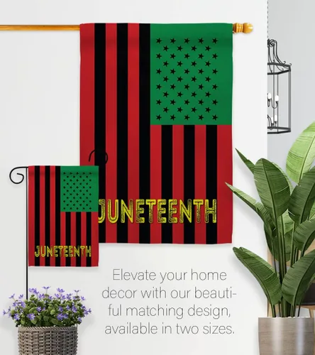 Vista 8 de Americana Home & Garden Juneteenth American Support Awareness Afro United States Black Lives Matter - Cartel para decoración de la casa, regalo